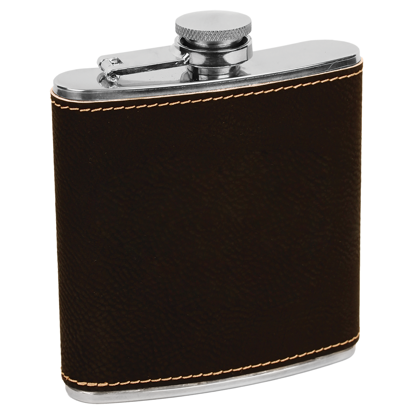 Leatherette Stainless Steel Flask 6oz.