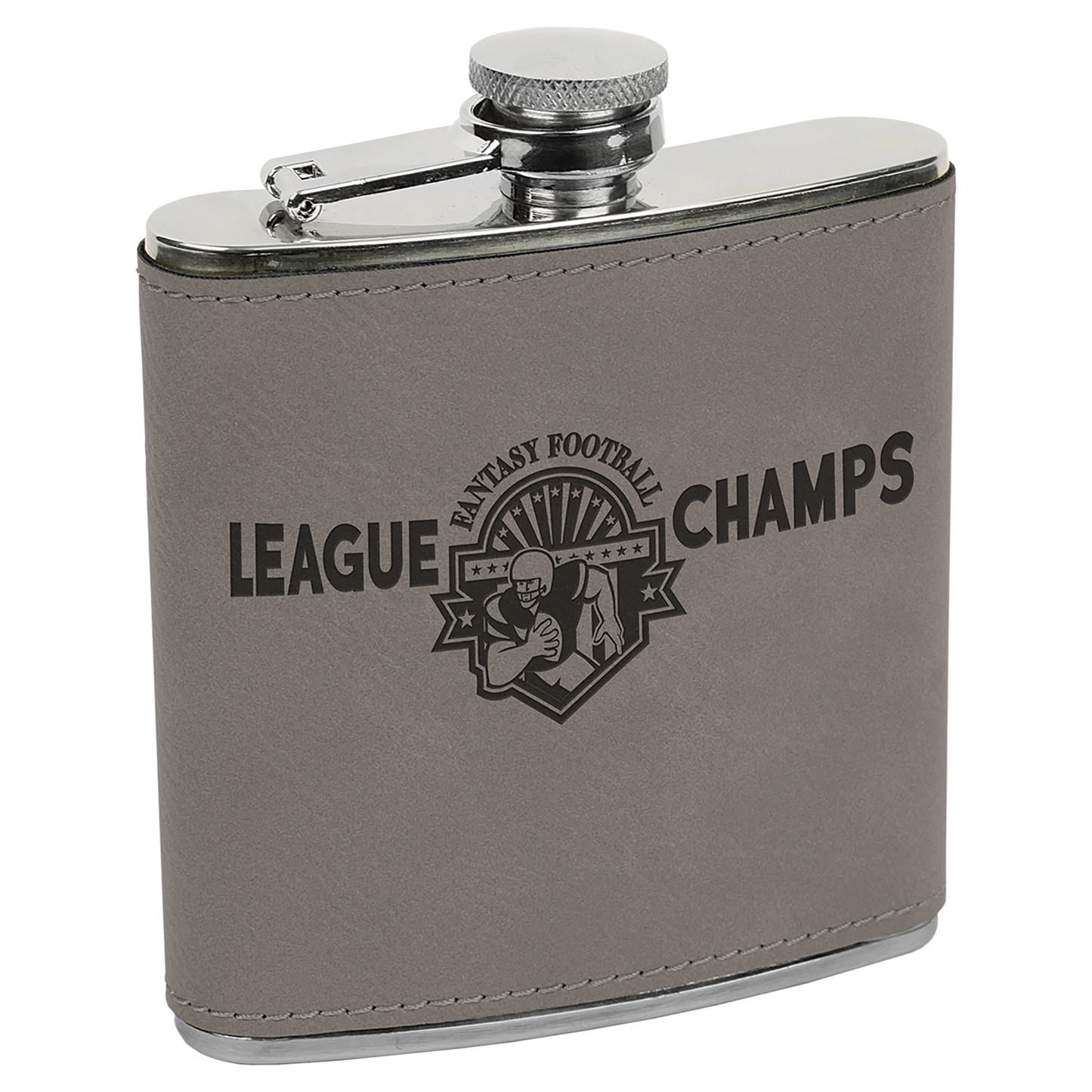 Leatherette Stainless Steel Flask 6oz.