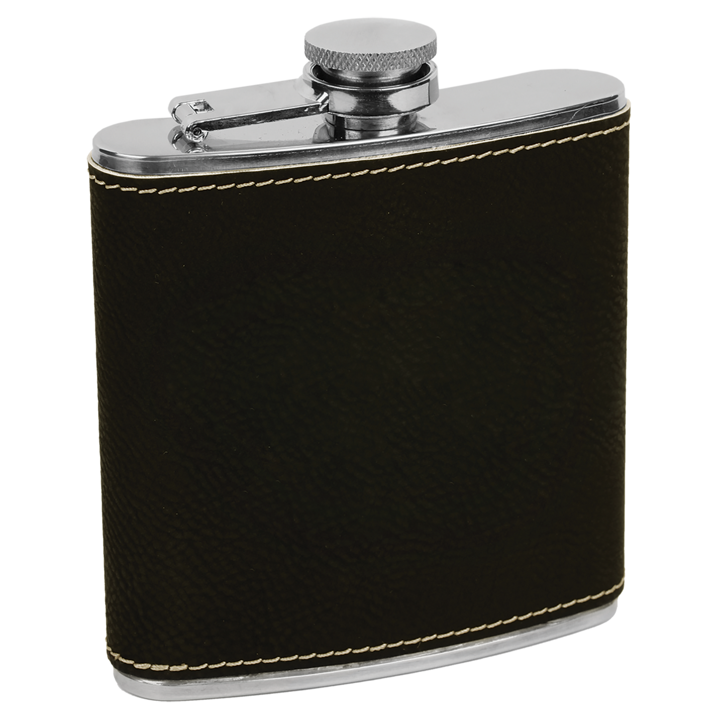 Leatherette Stainless Steel Flask 6oz.