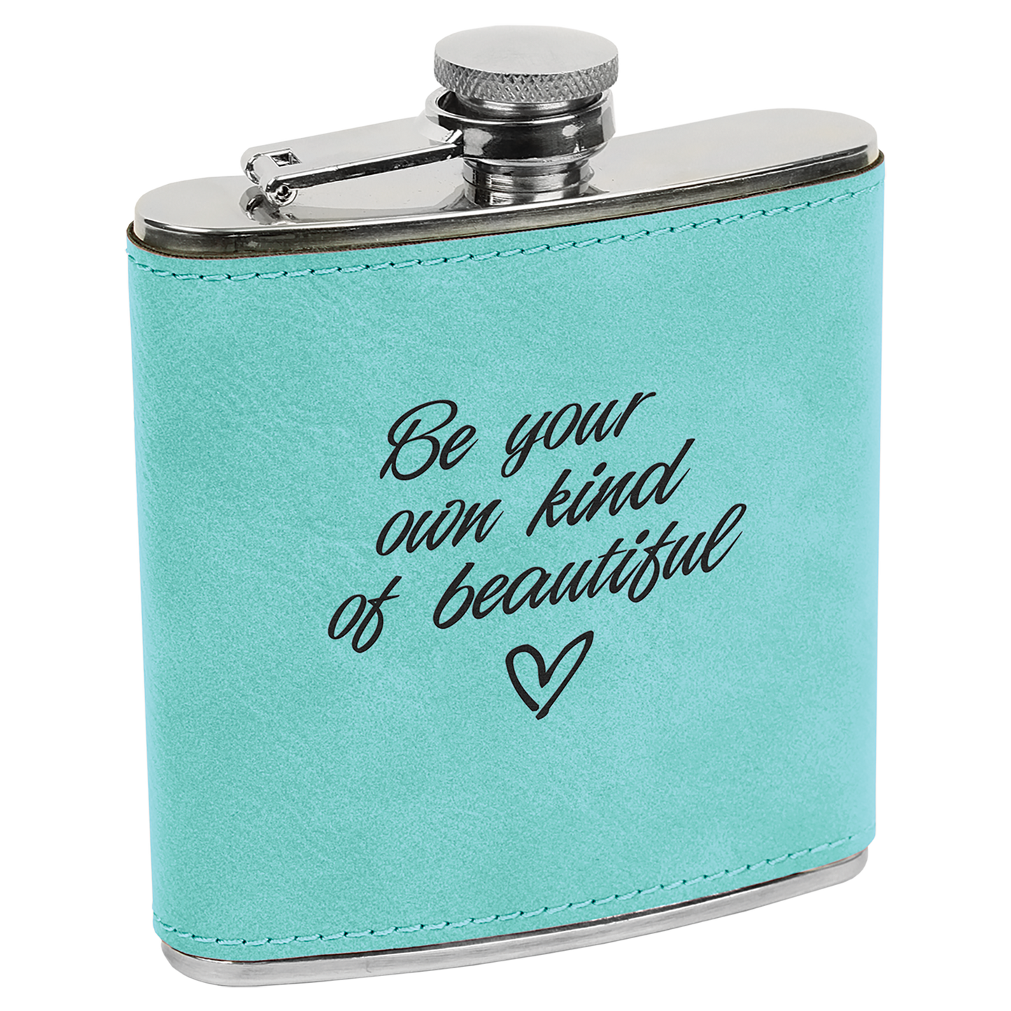 Leatherette Stainless Steel Flask 6oz.