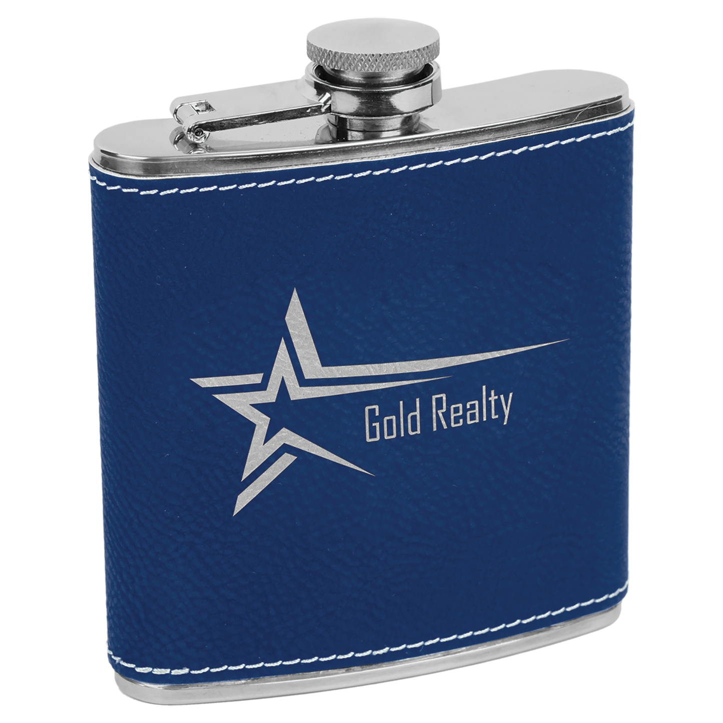 Leatherette Stainless Steel Flask 6oz.