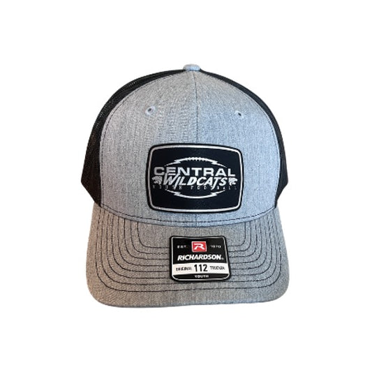 Richardson 112 YOUTH - Heather Grey with Black Mesh